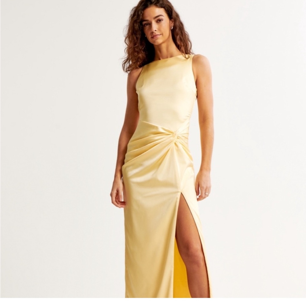 Abercrombie & Fitch Yellow Maxi Dress